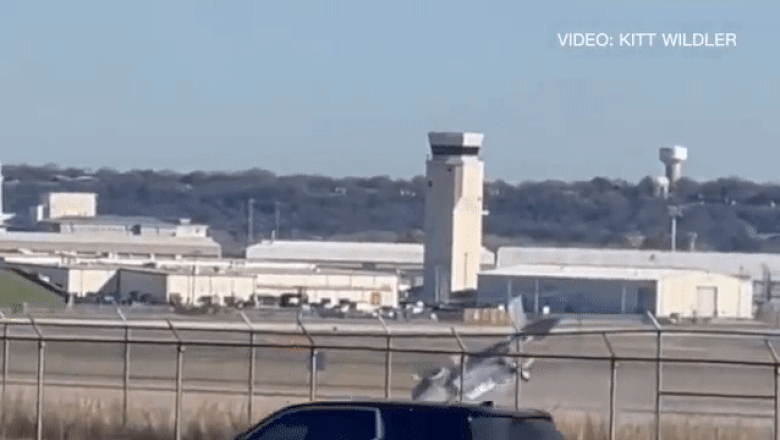 Photo of video | Imagini dramatice: Pilotul unui avion care se prăbușește la aterizare, se catapultează în ultima secundă